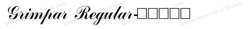 Grimpar Regular字体转换